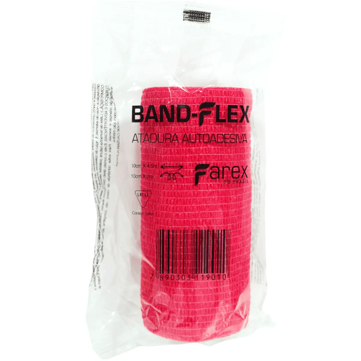 Atadura Band Flex 10cm Vermelha