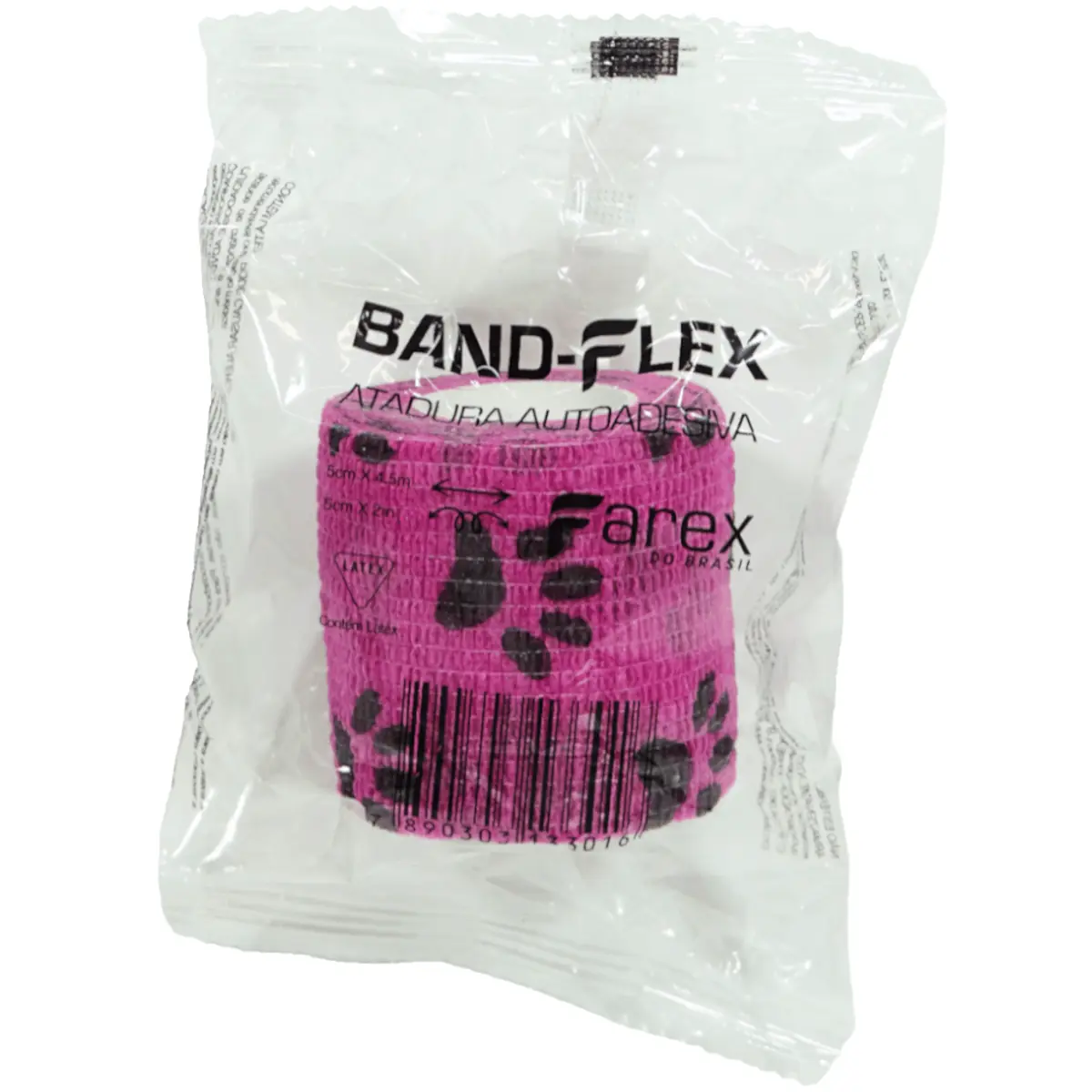 Bandagem Band Flex Rosa Com Patas 5 Cm 1 Unidade