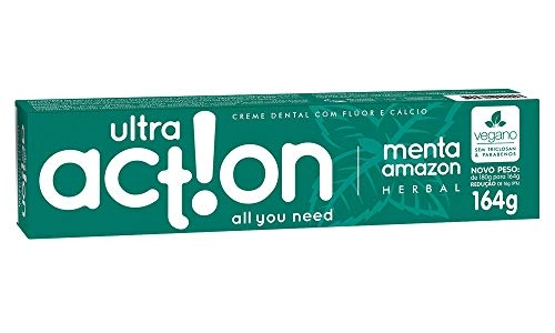 Creme Dental Ultra Action Menta Amazon 164g