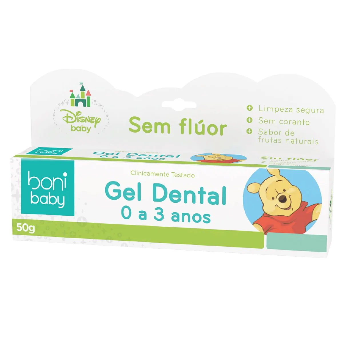 Creme Dental Infantil Boni Baby Ursinho Pooh Frutas 50g