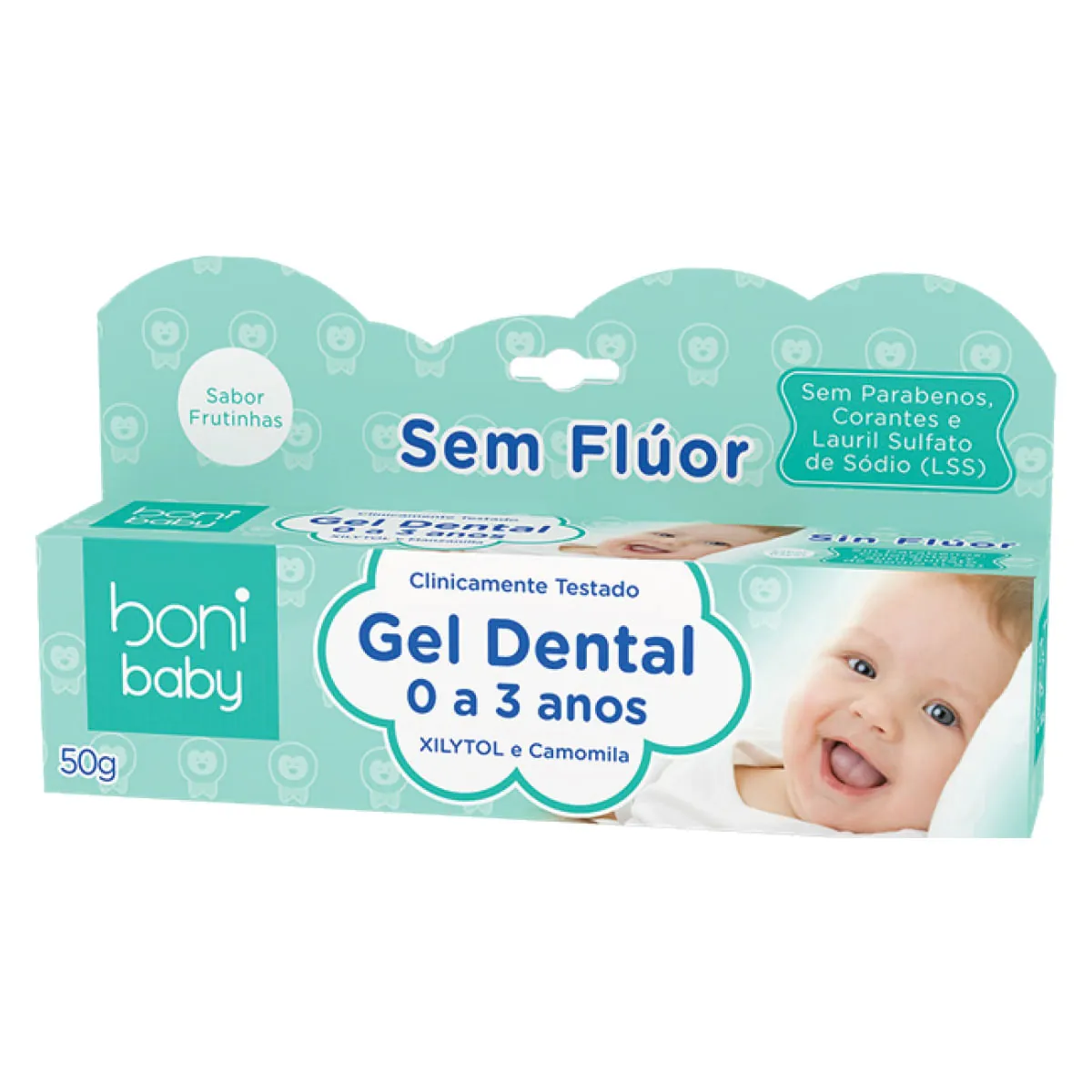 Creme Dental Infantil Boni Baby Frutas 50g