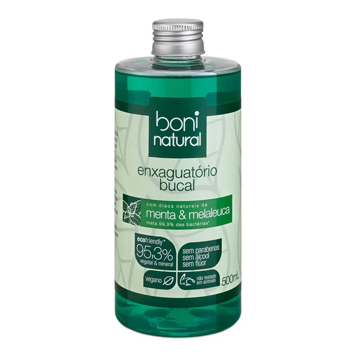 Boni Natural Enxaguante Bucal Menta e Melaleuca 500ml