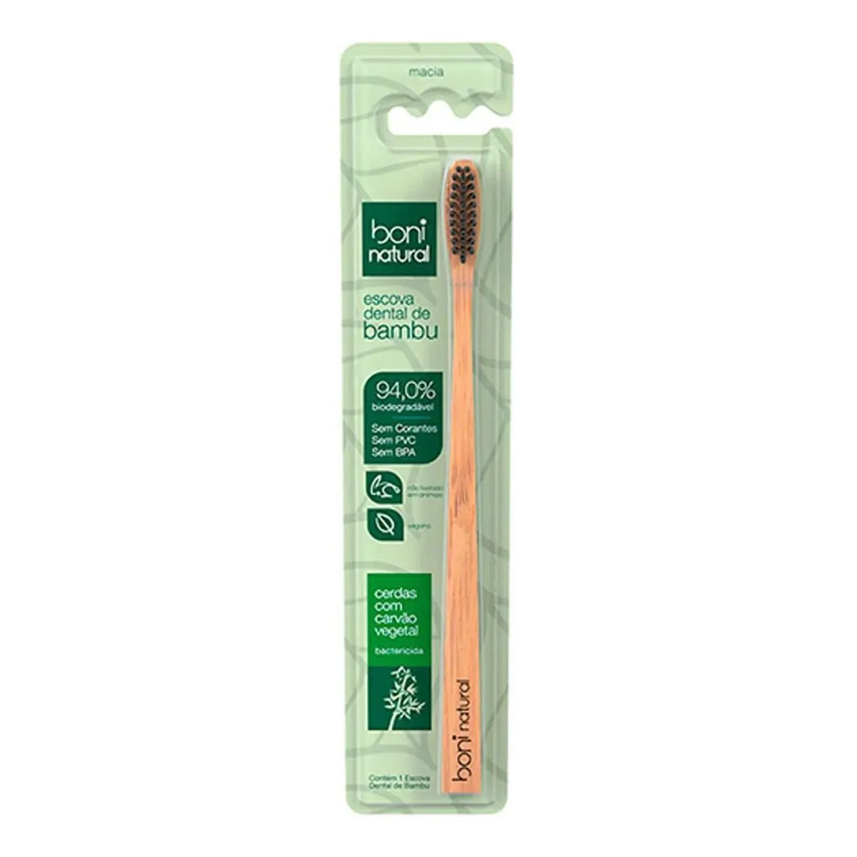 Boni Natural Escova Dental De Bambu Macia