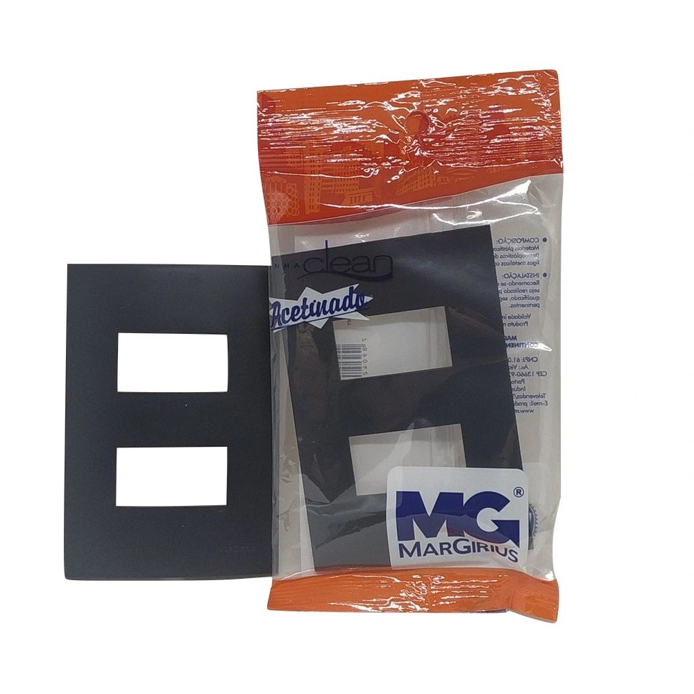Placa 4x2 2mod Sep 14450 Ebony Marg