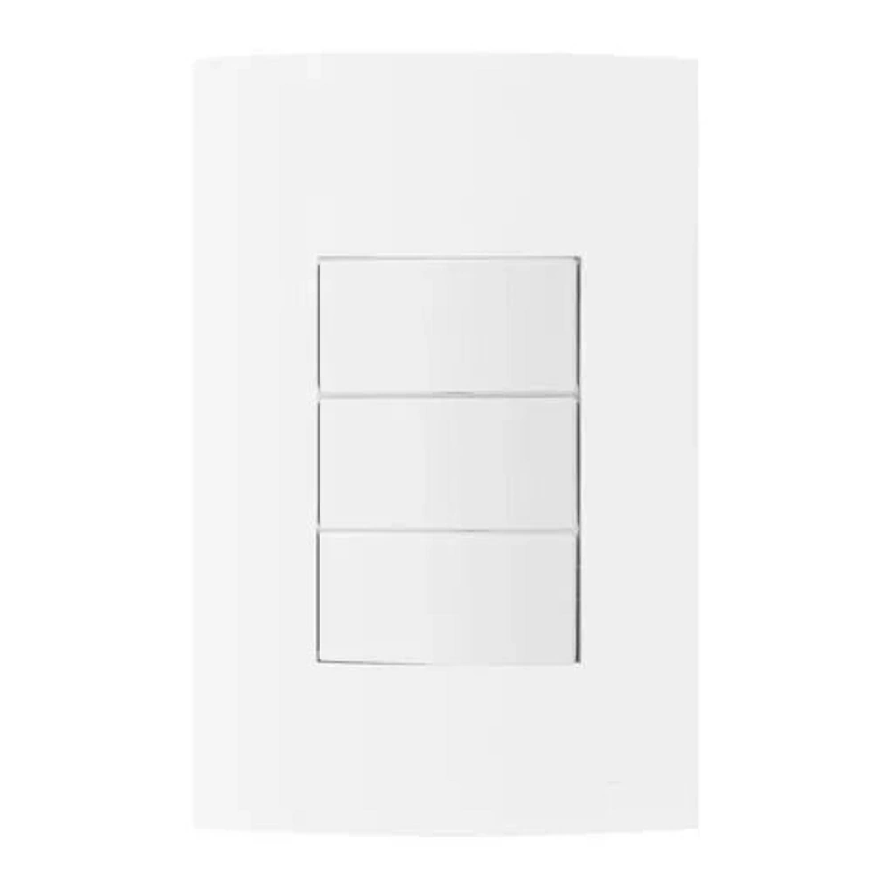 Conjunto 3 Int Paralelos 4x2 Branco Clean - Margirius