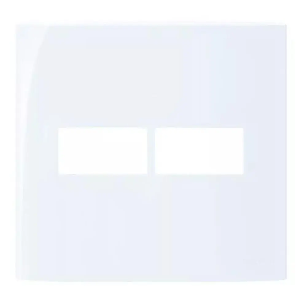 Linha Sleek – Placas 4×4” 2 Postos Horizontais – Acqua