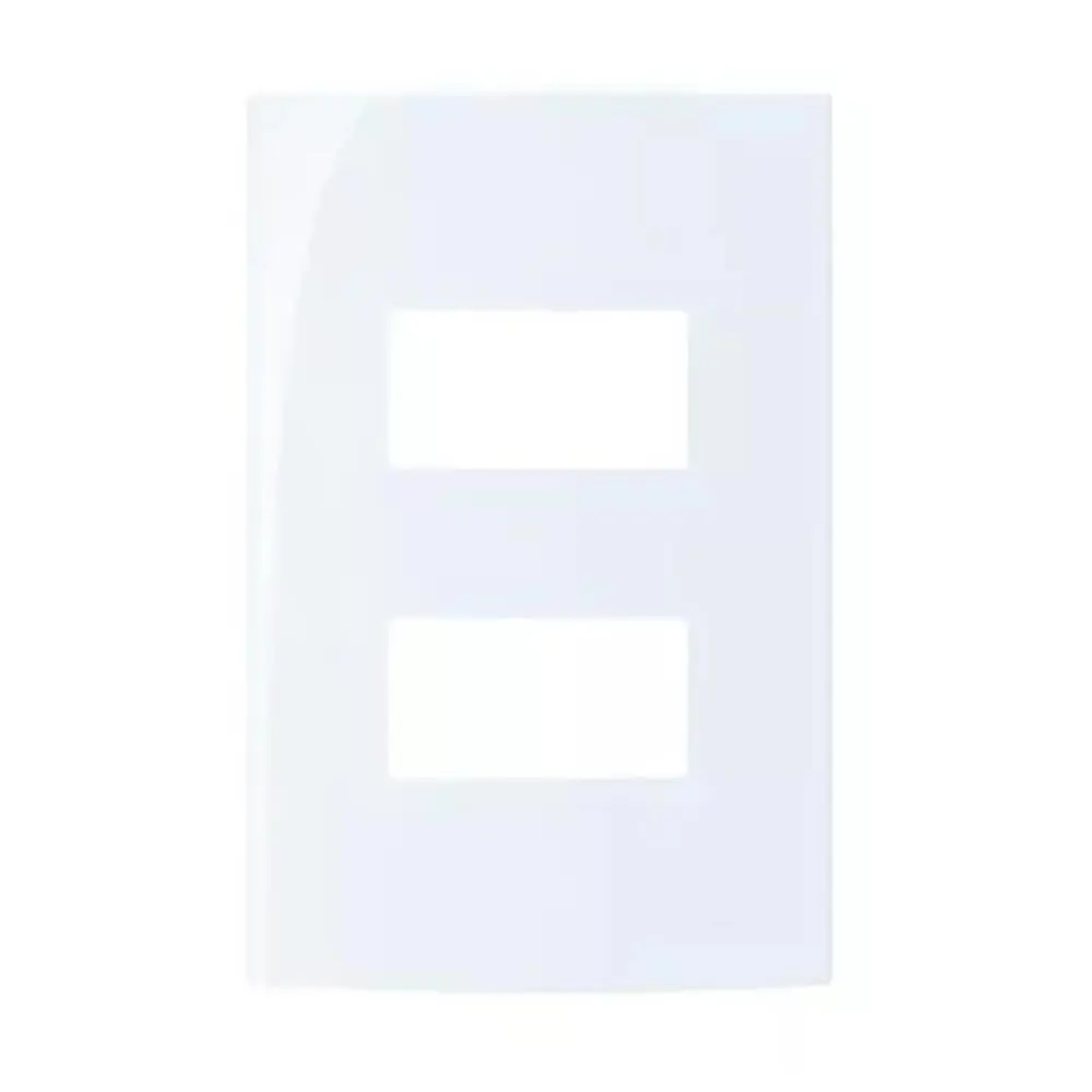 Linha Sleek – Placas 4×2” 2 Postos Horizontais Separados