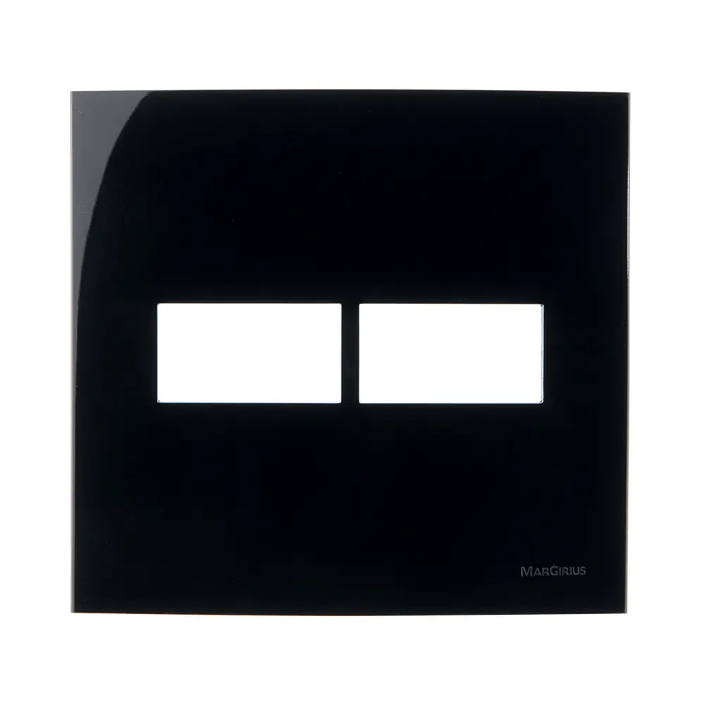 Linha Sleek Ebony Placa 4x4 P/ 2 Módulos Horizontais 15911