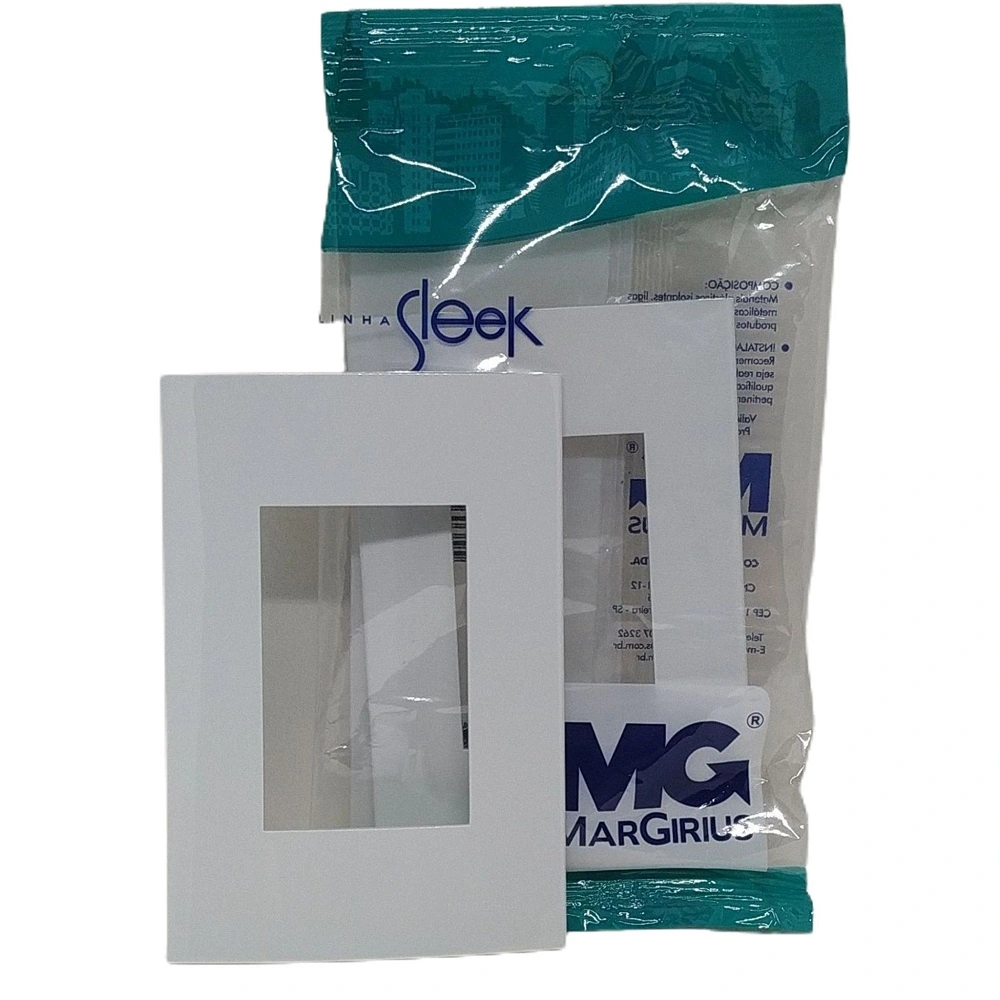 Placa P/ 3 X Modulo Sleek Branco 4x2 Margirius