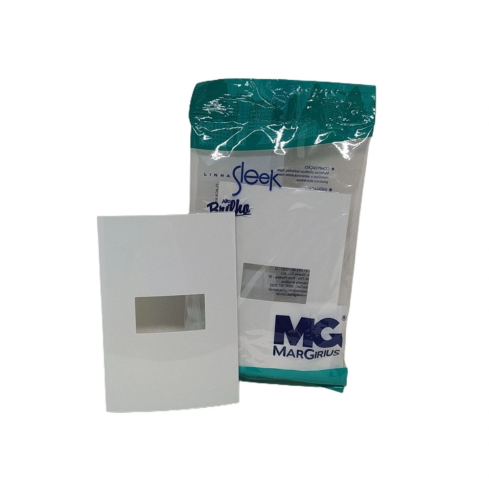 Placa P/ 1 X Modulo Sleek Branco 4x2 Margirius