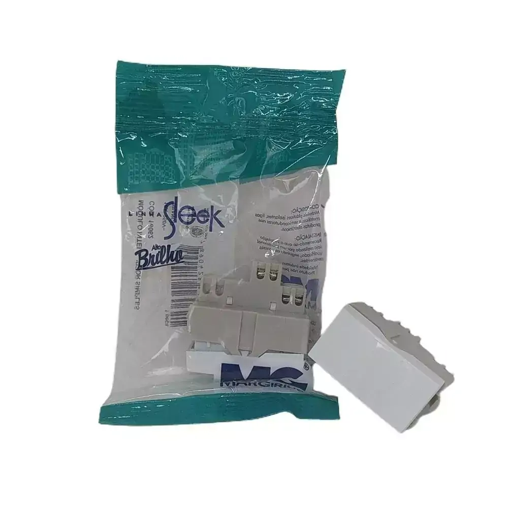 Interruptor simples Sleek Branco Margirius