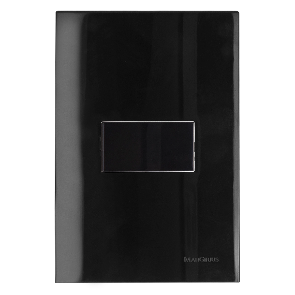 Conjunto Montado Sleek Ebony 4x2 1 Interruptor Simples Horizontal 10a 250v Margirius