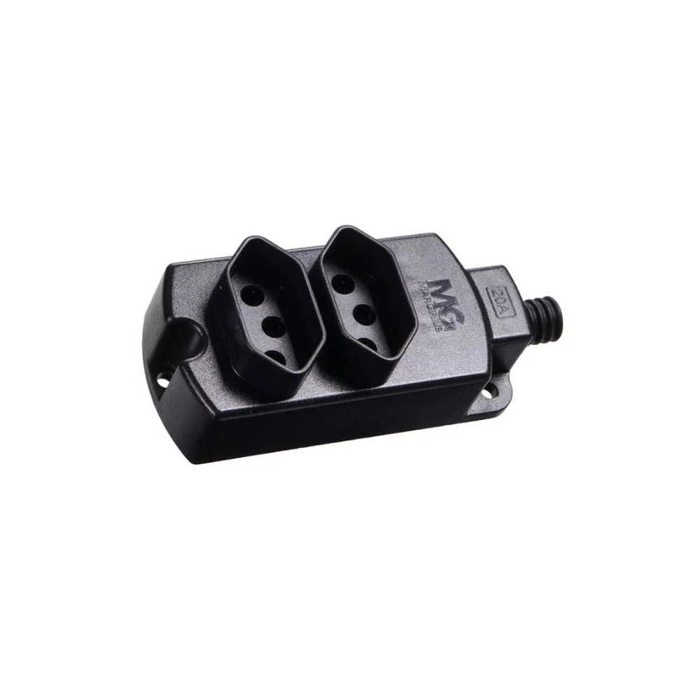 Tomada Multip 2x 2p T 10a Pt Tmu2 320 Cb Mg 17761