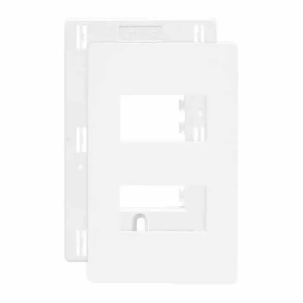 Placa 4x2 2 Posto Separado Infiniti Branco C/ Suporte