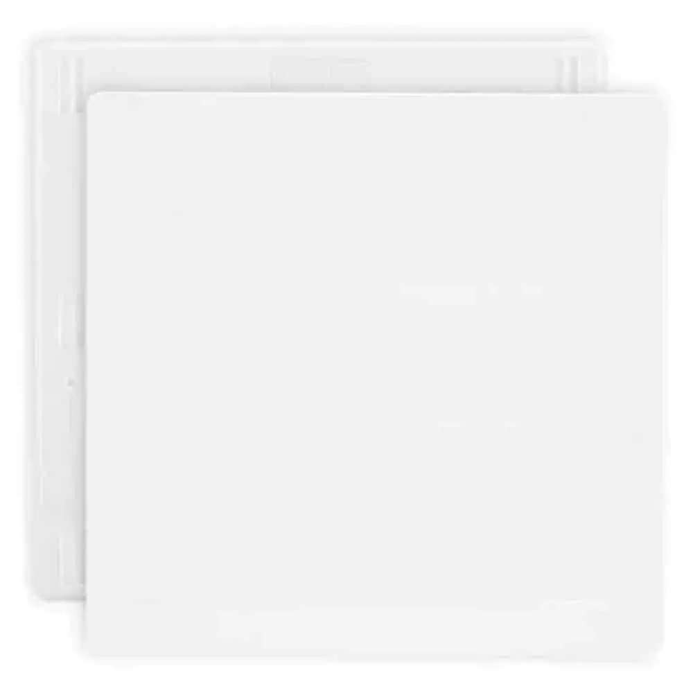 Placa 4x4 Cega Infiniti Branco C/ Suporte
