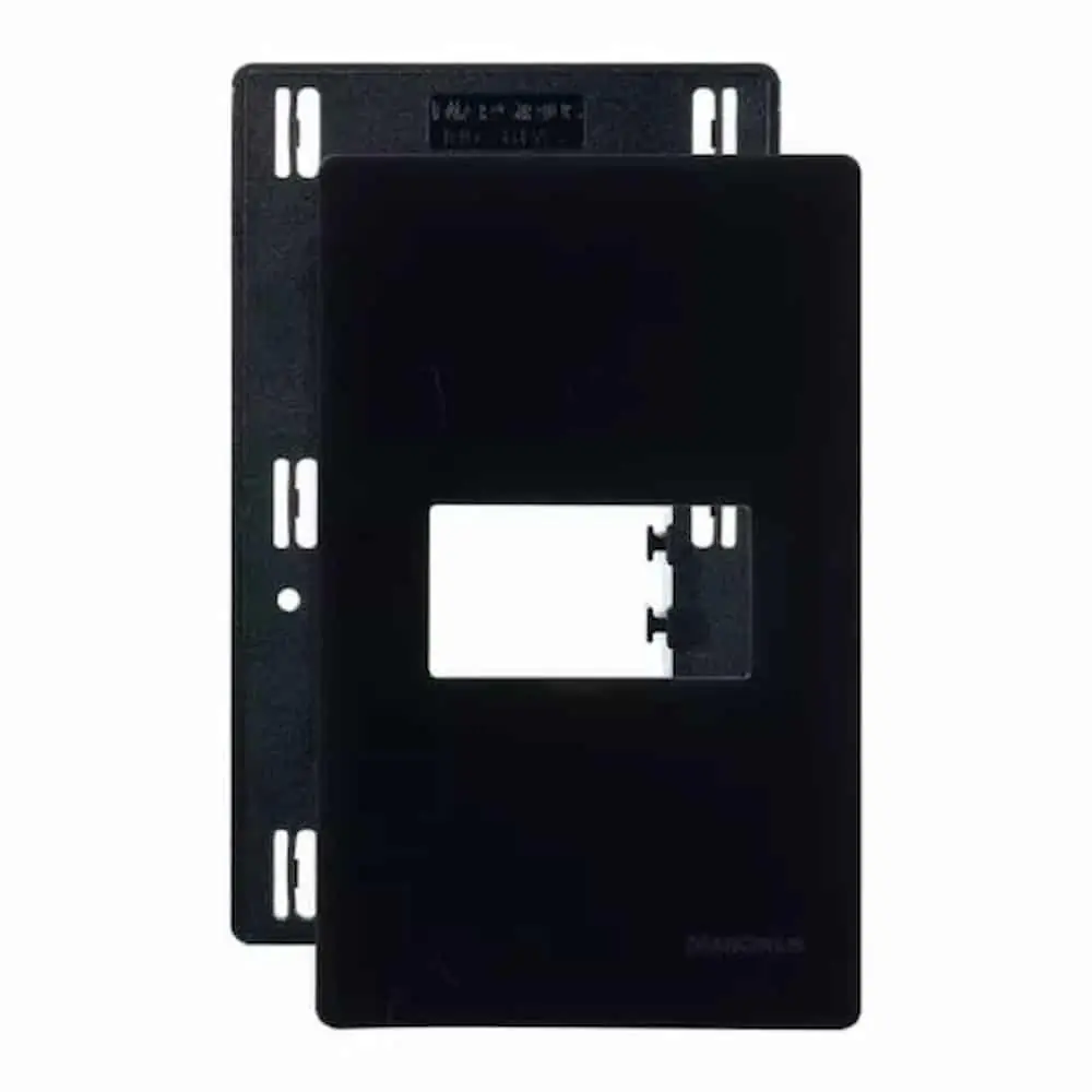 Placa 4x2x 1 Posto Infiniti C/ Suporte Preto