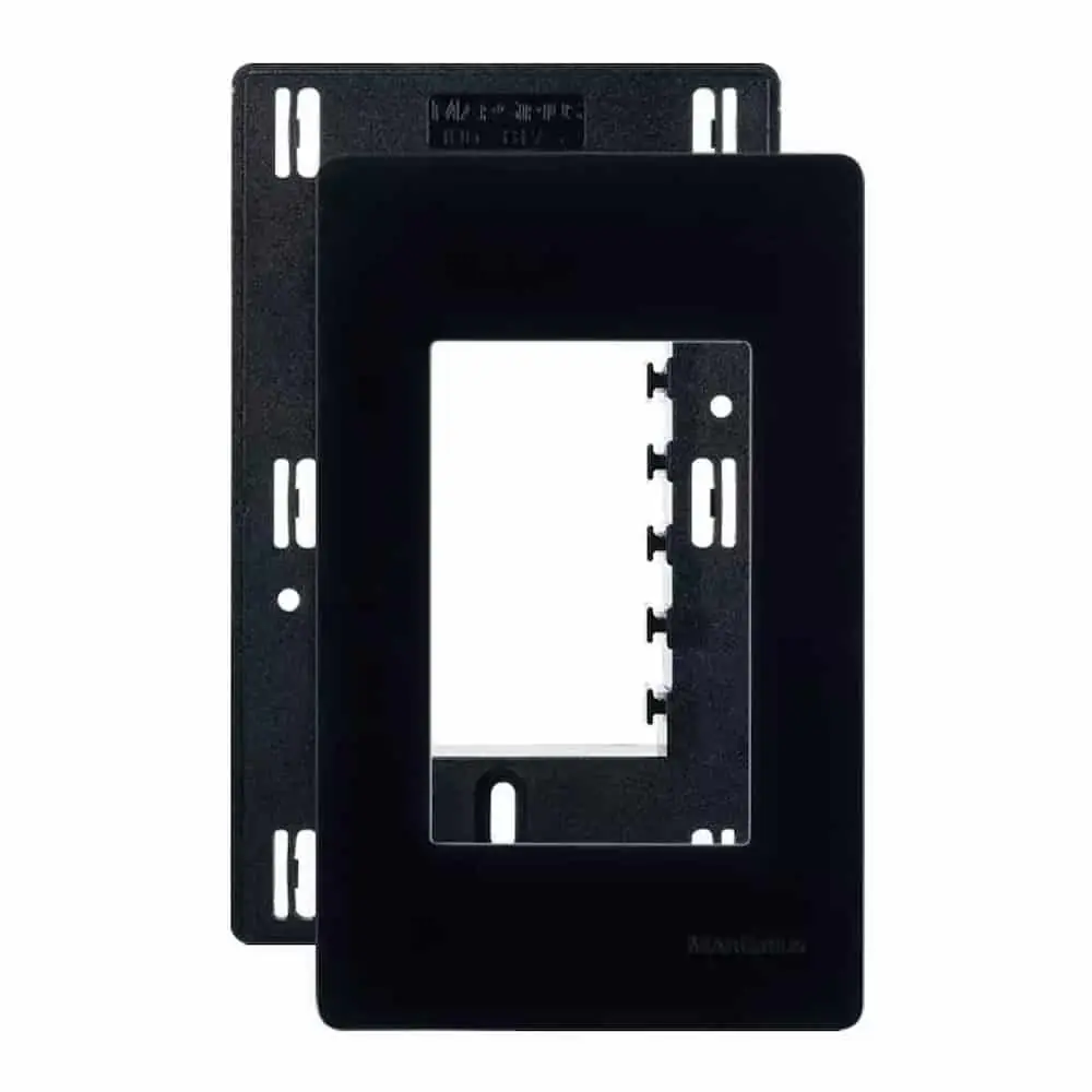 Placa 4x2 3 Posto Infiniti Preto C/ Suporte