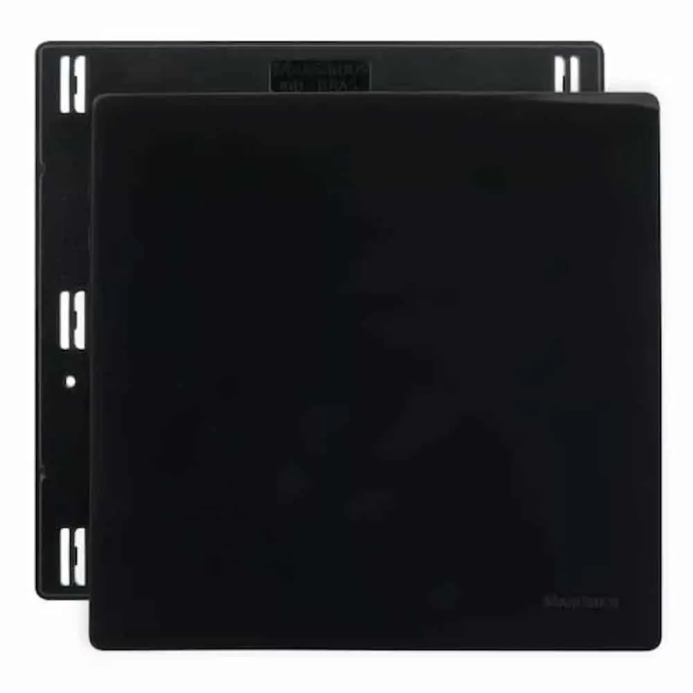 Placa 4x4 Cega Infiniti Preto Com Suporte