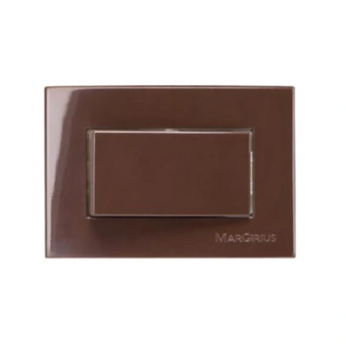 Interruptor Sleek 1tecla Simples P/moveis C/placa Margirius - Marrom