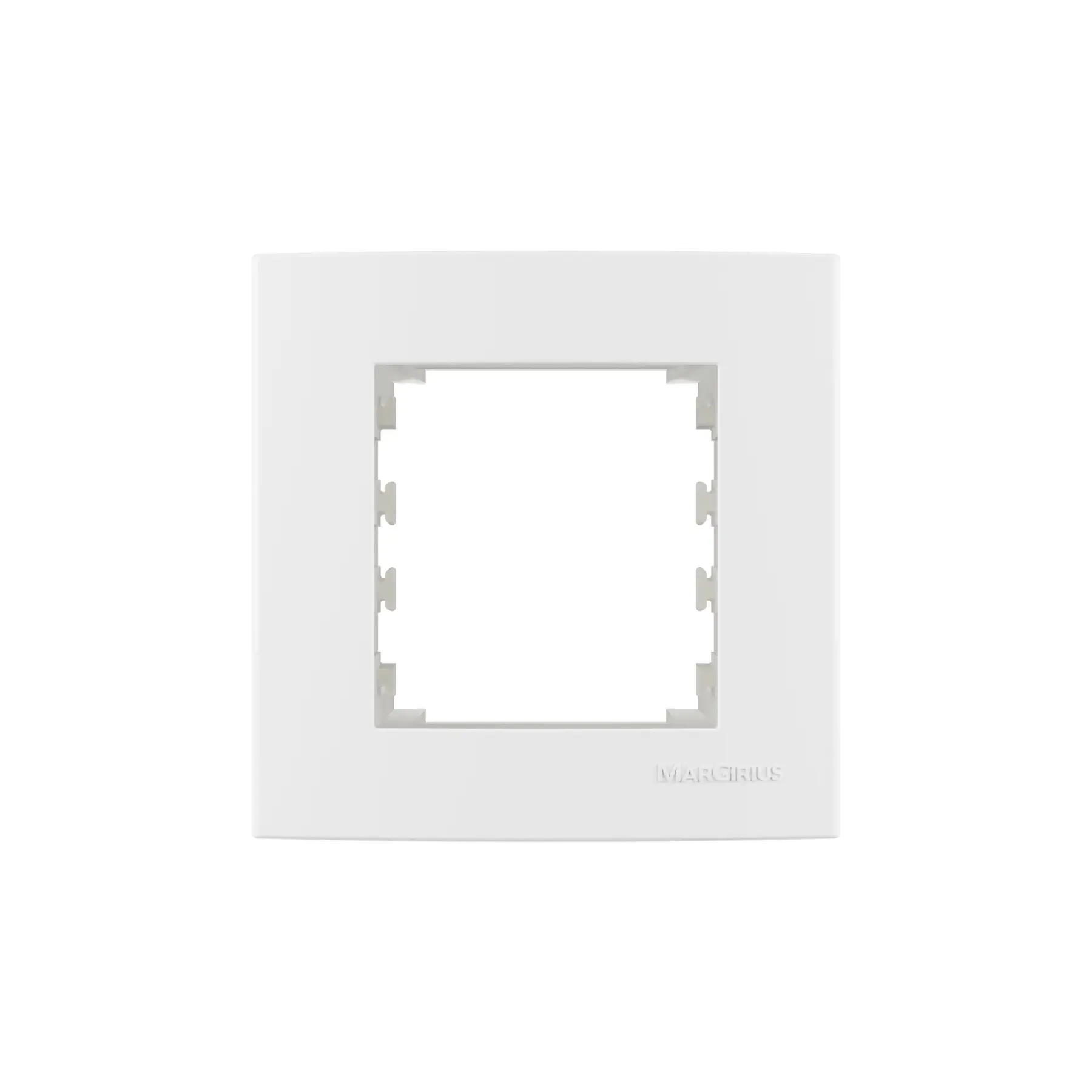 Caixa de Sobrepor 75X75mm Quadrado 2P com Suporte Branco Margirius