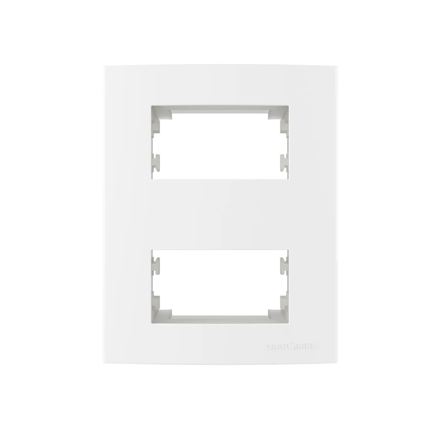 Caixa de Sobrepor 95X75mm Retangular 2P com Suporte Branco Margirius