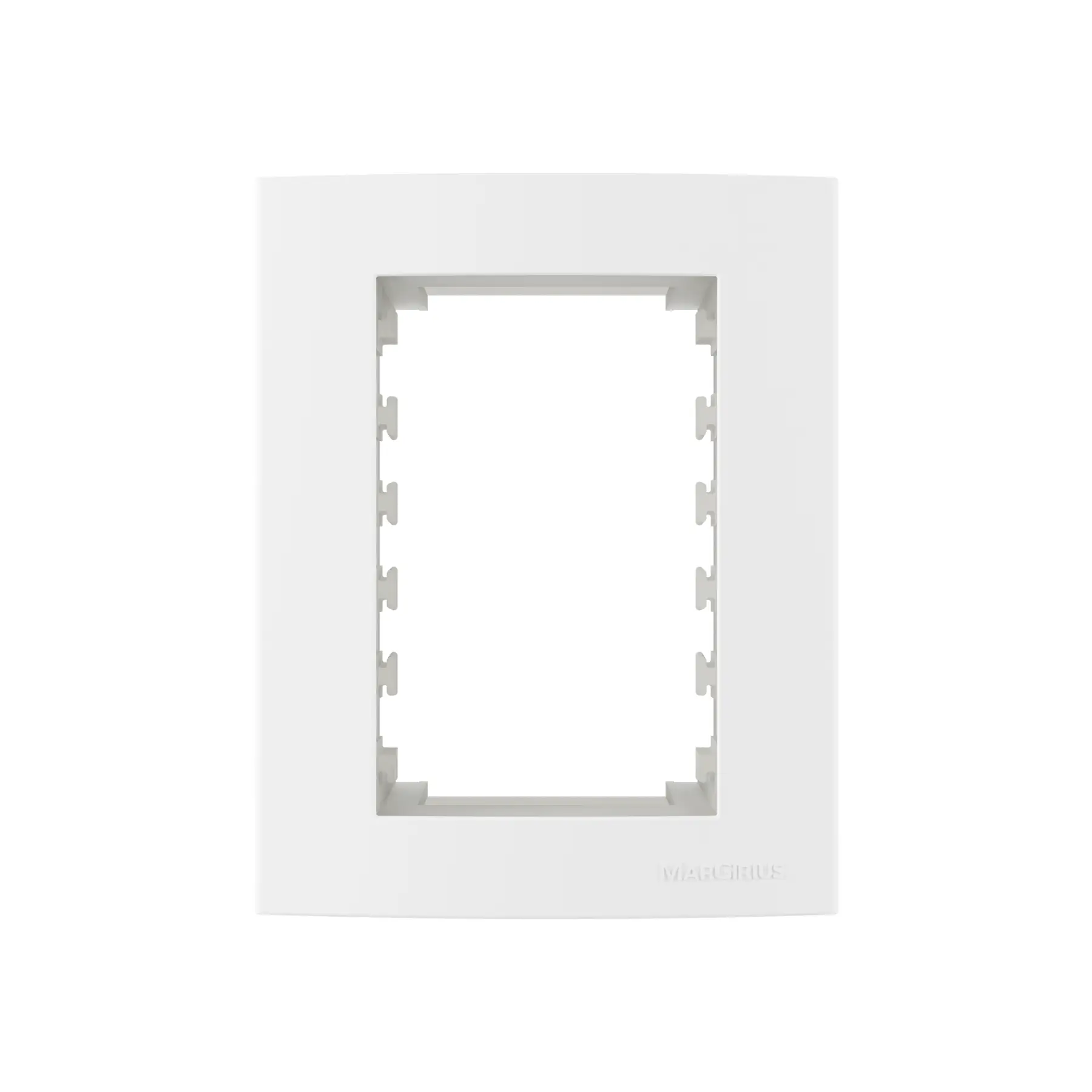 Caixa de Sobrepor 95X75mm Retangular 3P com Suporte Branco Margirius