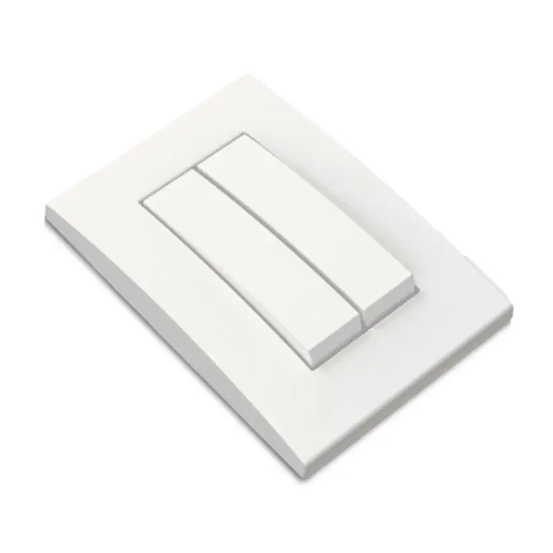 Conjunto Interruptor Duplo Paralelo Margirius Branco