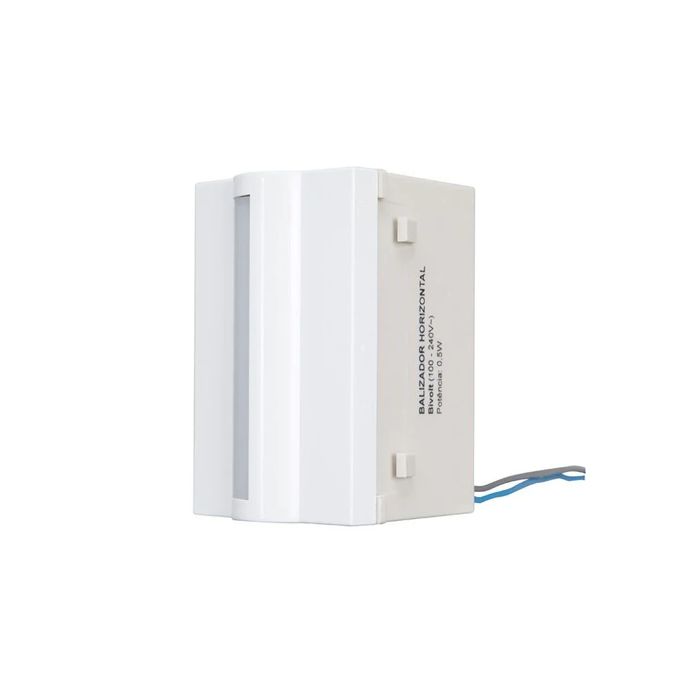 Módulo Balizador Horizontal Margirius Sleek Bivolt Branco 6000k Luz Branca
