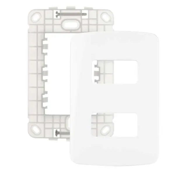 Placa + Suporte Horizontal 4x2 2 Postos Separados - Margirius