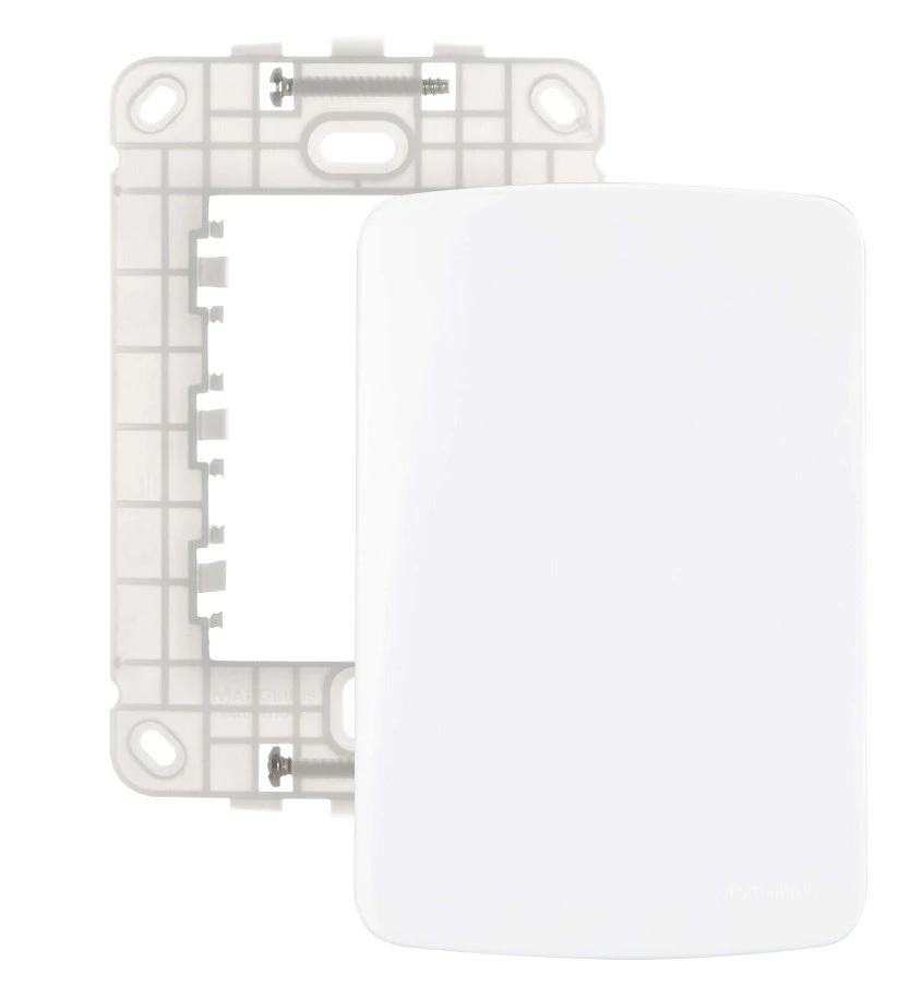 Placa 4x2 Cega Branca - Margirius