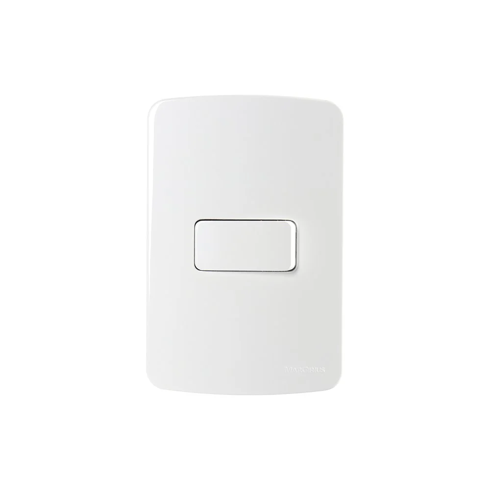 Interruptor Bipolar Paralelo Margirius B3 10a Com Placa 4x2 Branco