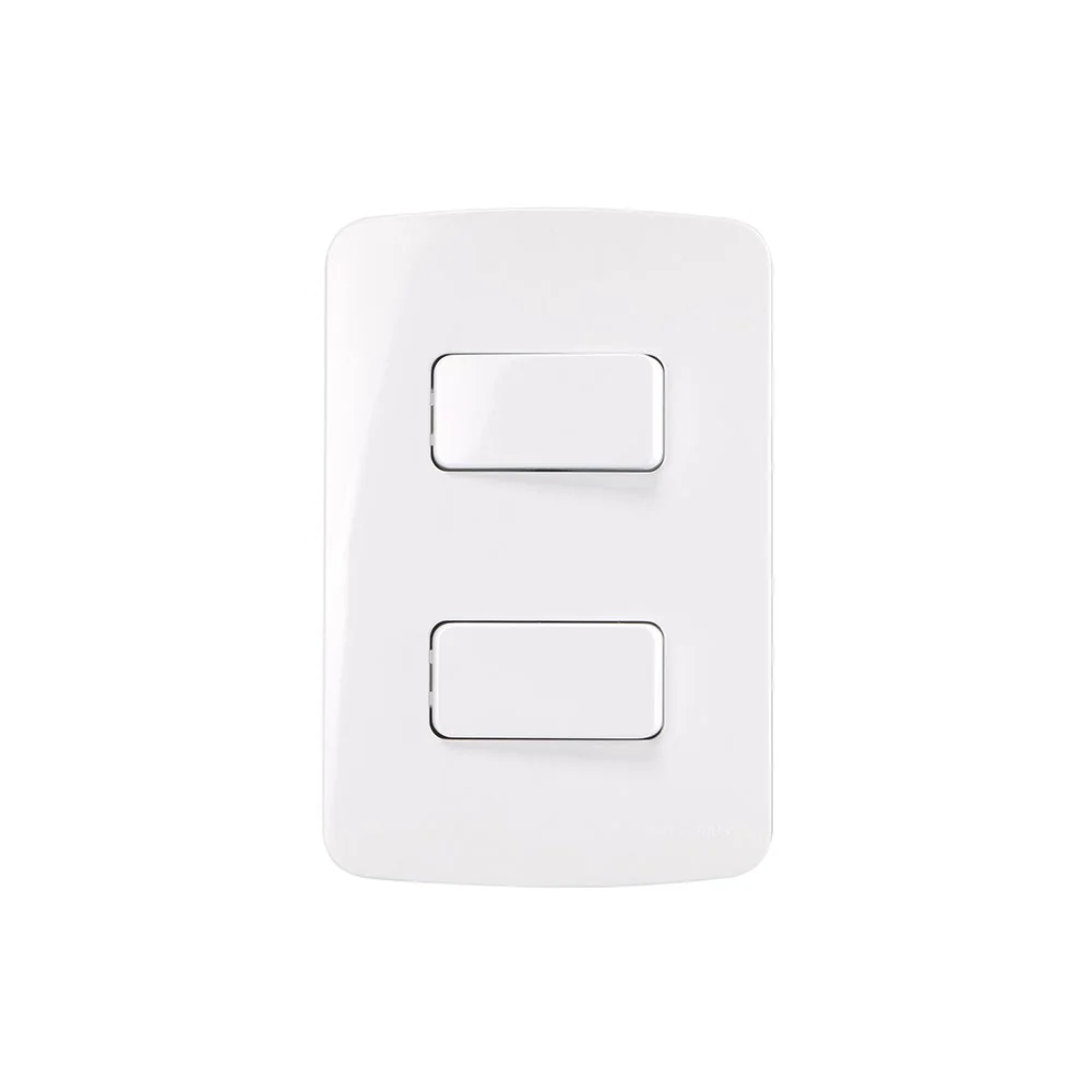 Interruptor Simples E Interruptor Paralelo Margirius B3 10a Com Placa 4x2 Branco Branco