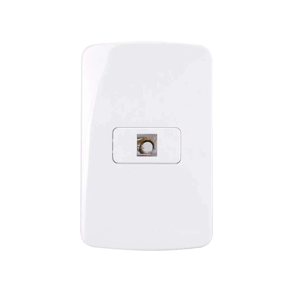 Tomada Para Telefone Margirius B3 Rj11 4 Fios Com Placa 4x2 Branca