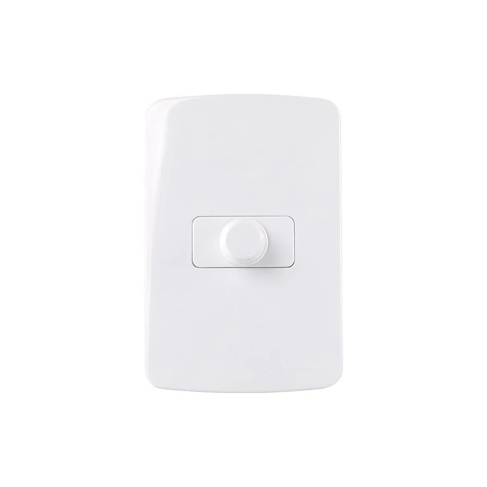 Variador De Luminosidade E Velocidade Margirius B3 Com Placa 4x2 Branco Bivolt