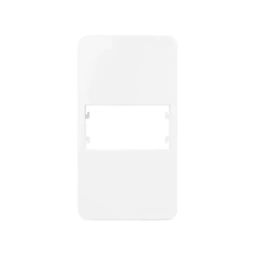 Placa P/ Condulete 1 Pt Horizontal + Suporte Sleek Branco