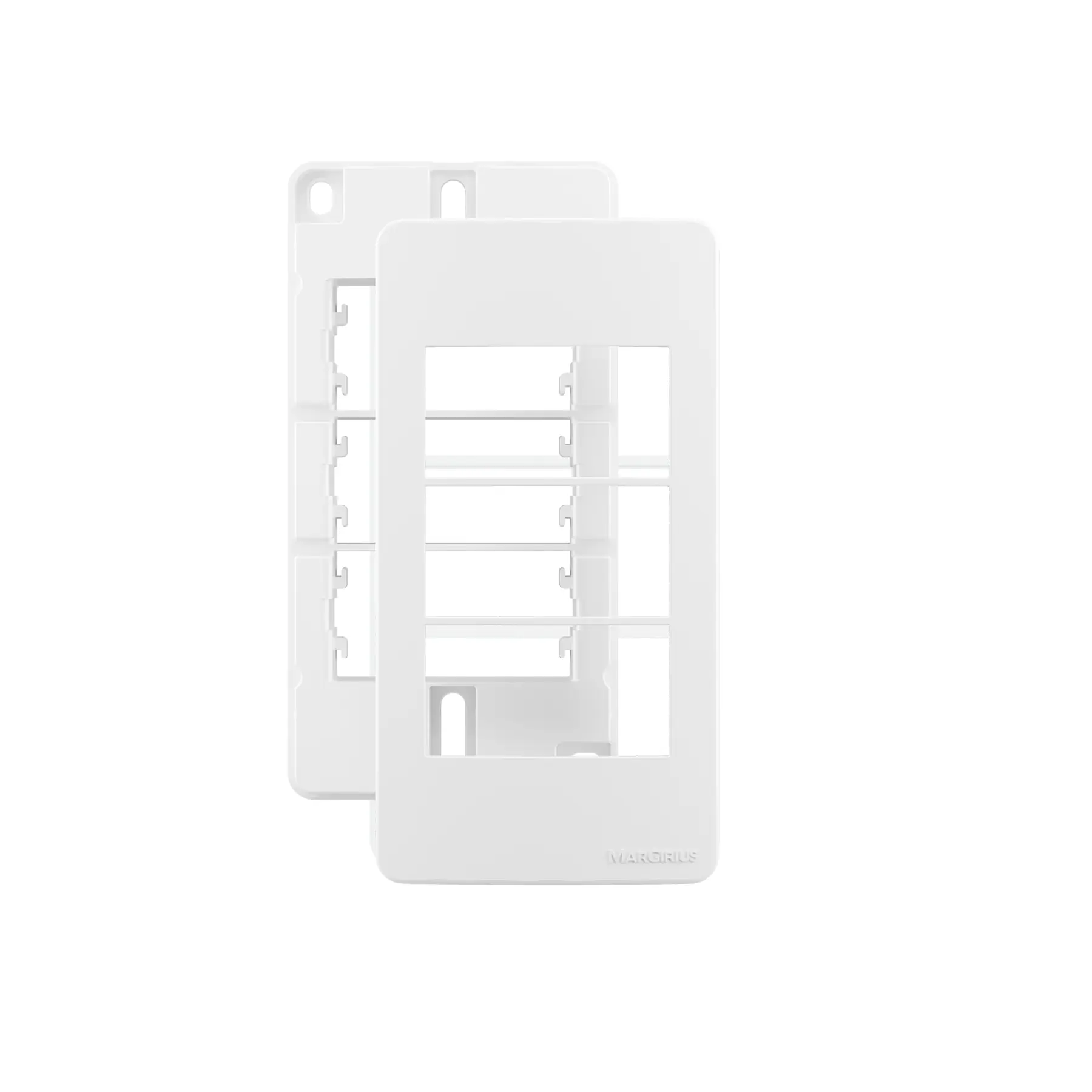 Placa para Condulete 3/4" com Suporte 3P Branco Margirius
