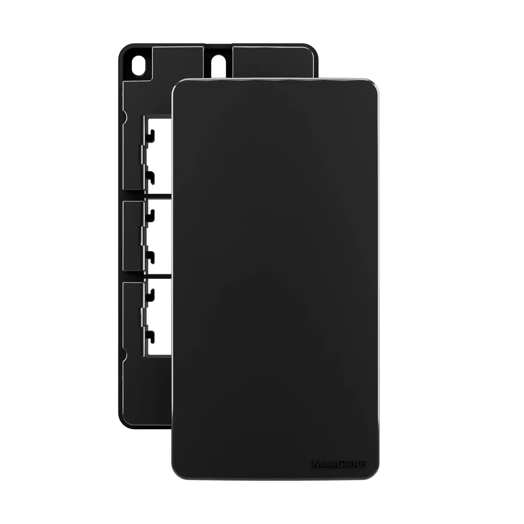 Placa Cega para Condulete 1" com Suporte Preto Margirius