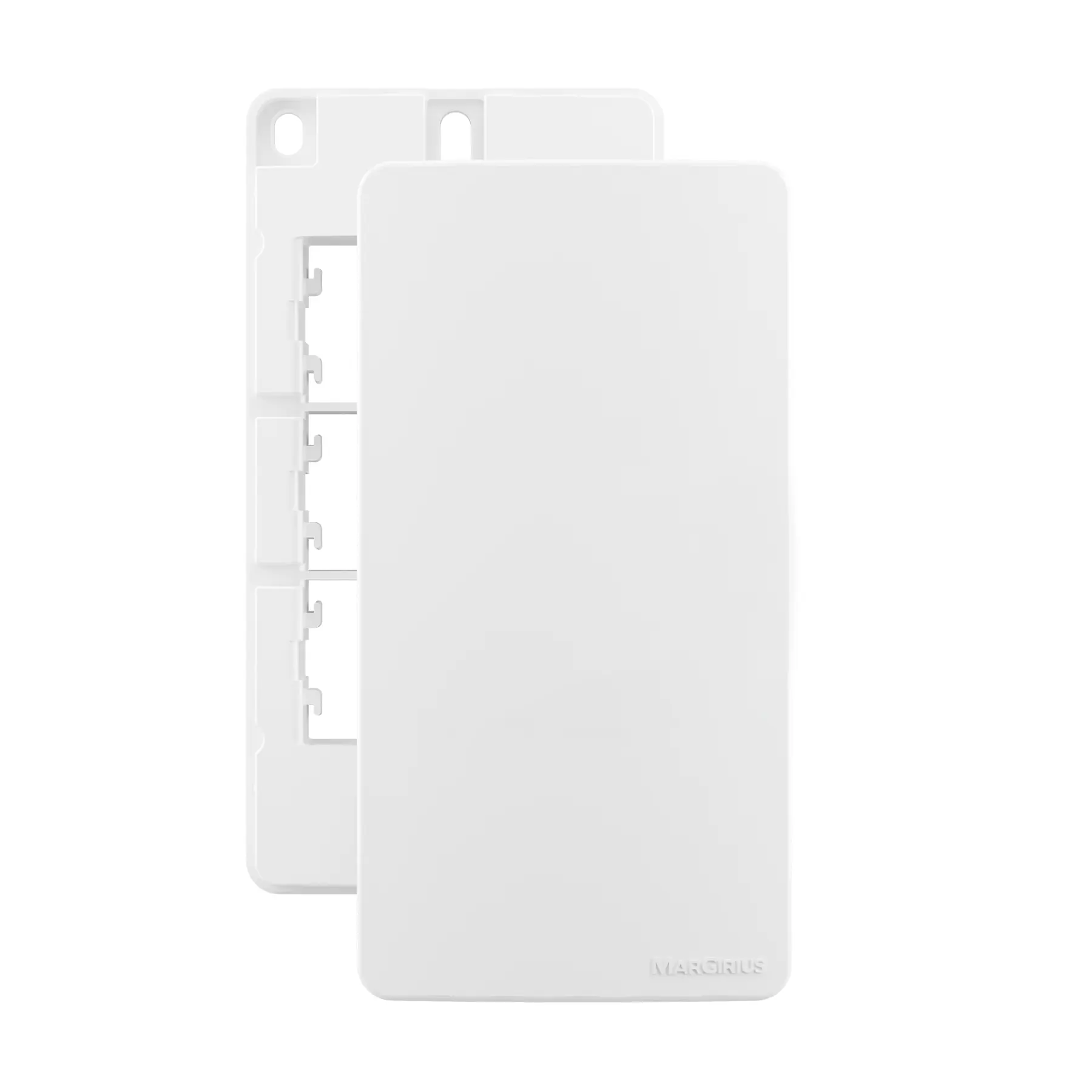 Placa Cega para Condulete 1" com Suporte Branco Margirius