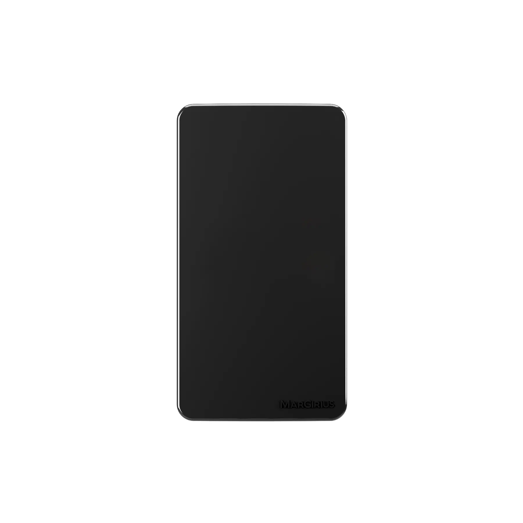 Placa Cega para Condulete 3/4" com Suporte Preto Margirius