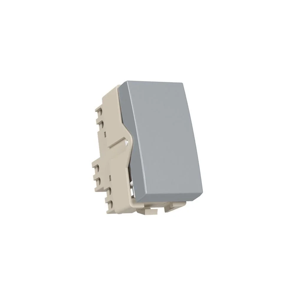 Módulo Interruptor Simples Margirius Sleek Colors 10a Cinza