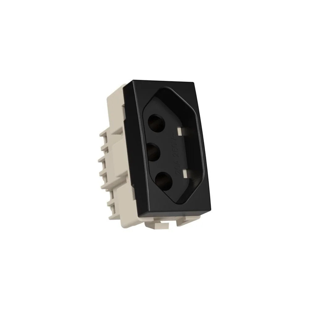 Tomada Padrao Brasileiro 2p+t 20a-250v Grafite Sleek