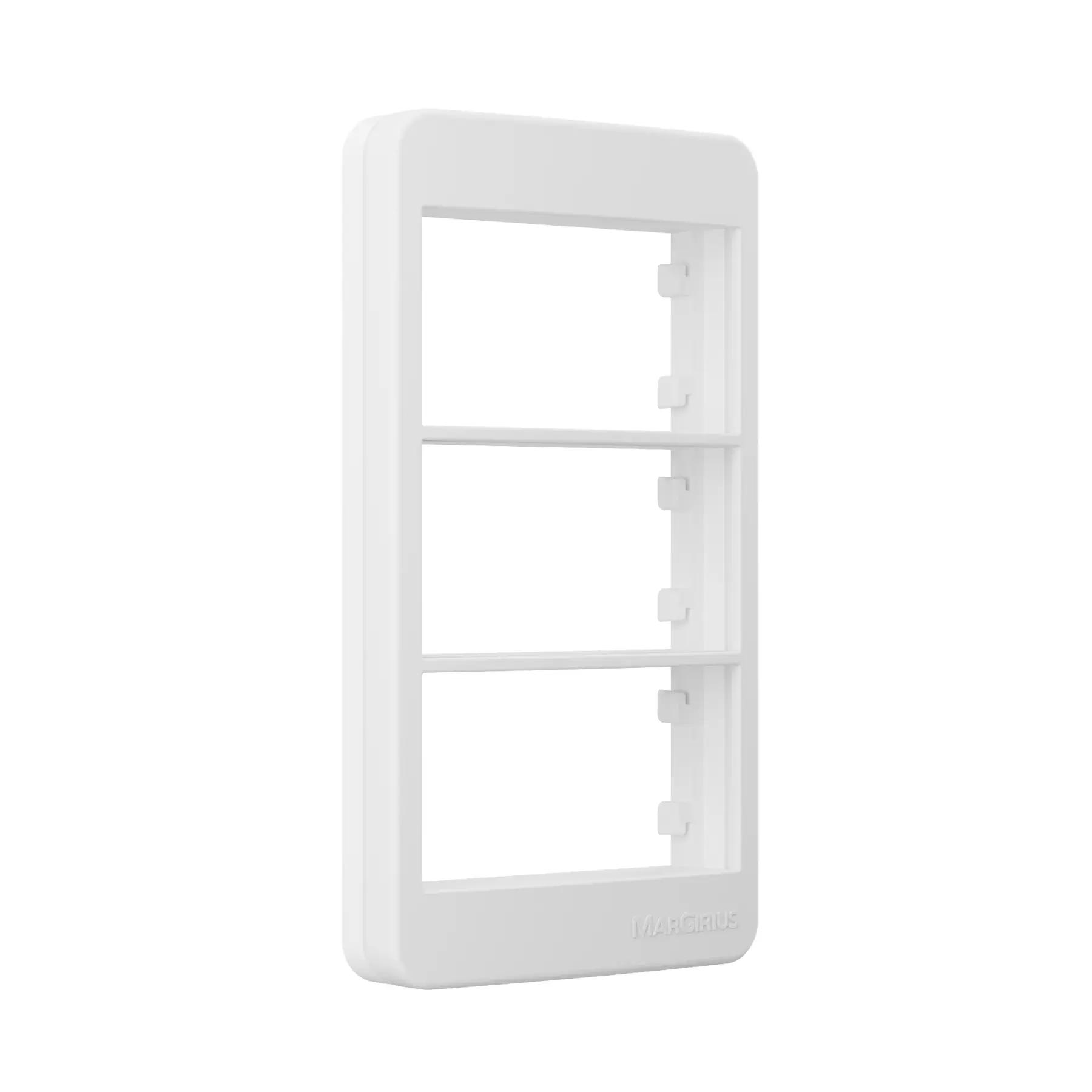 Placa para Condulete 1" com Suporte 3P Branco Margirius