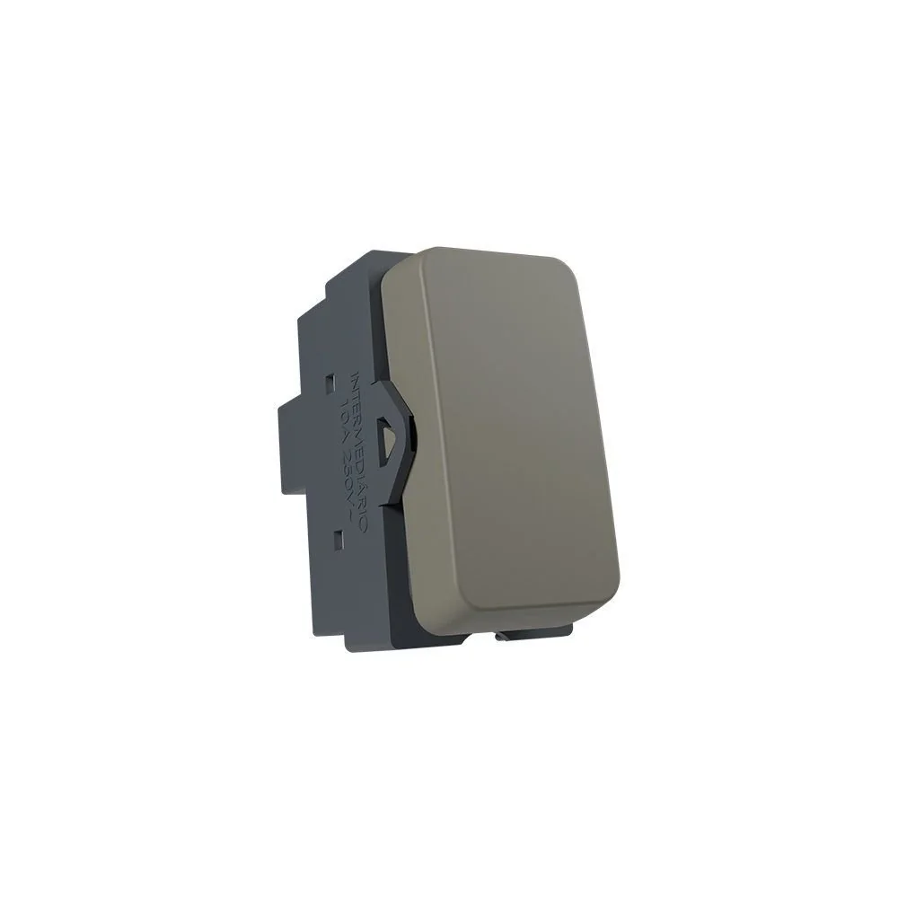 Módulo Interruptor Intermediário Margirius B3 Colors 10a Argila