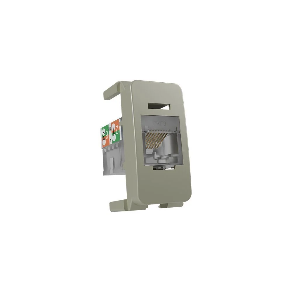 Módulo Tomada Para Rede De Informática Margirius B3 Colors Rj45 Cat6 Pérola