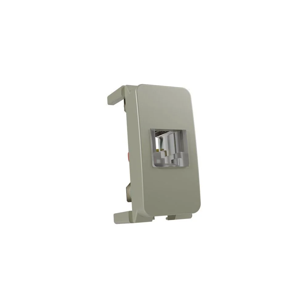 Módulo Tomada Para Telefone Padrão Americano Margirius B3 Colors Rj11 4 Fios Pérola