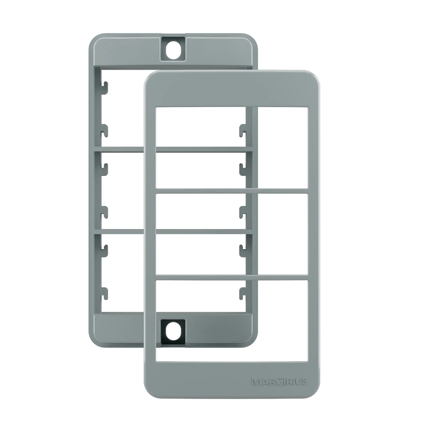 Placa para Condulete 1" com Suporte 3P Cinza Margirius