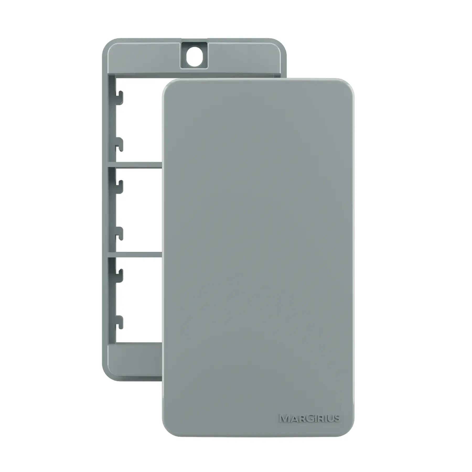 Placa Cega para Condulete 1"com Suporte Cinza Margirius