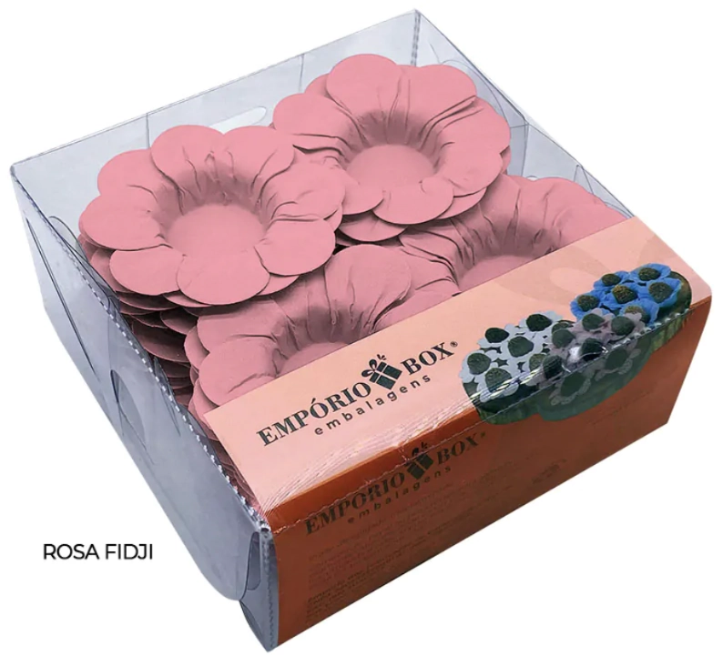 Forminha Petala De Papel Rosa Fidji C/50 Emporio