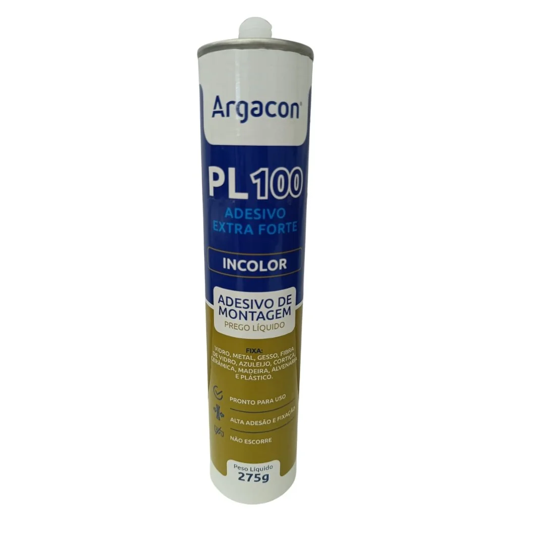Cola Adesivo Extra Forte Pl100 (275g) Argacon