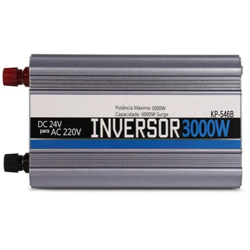 Conversor Inversor 24v Para 220v Veicular Caminhao 3000w Bom